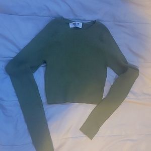 Double Zero long sleeve crop top
